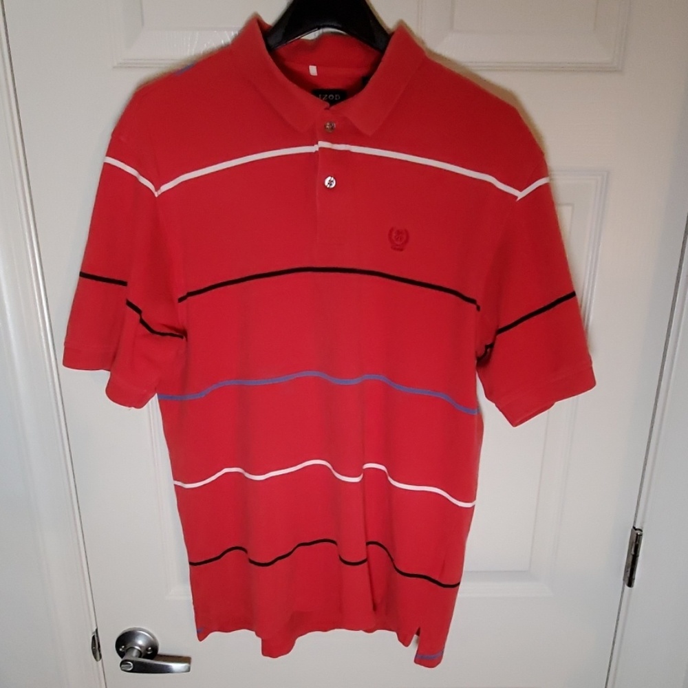 Izod red polo